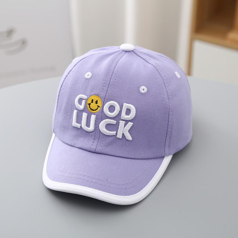 Mũ Lưỡi Trai  BÉ 1-4 TUỔI Thêu Chữ GOODLUCK và LAST BEAR Dành Cho Bé Trai Bé Gái