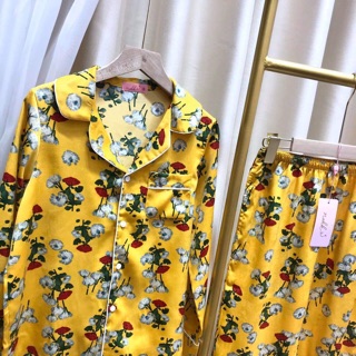 Bộ lụa áo tay dài cao cấp Nohk