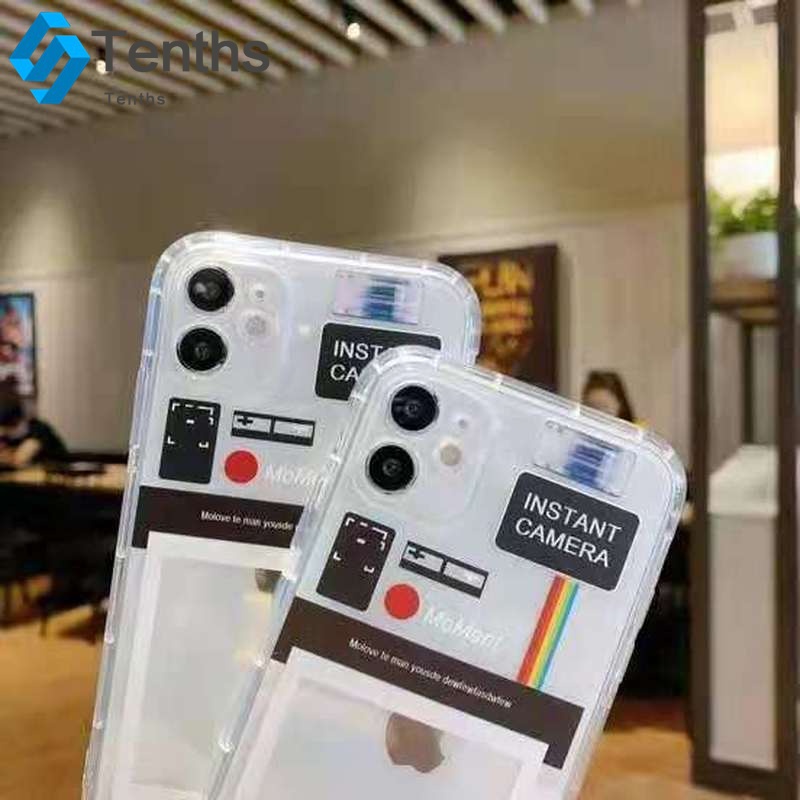 🏳️‍🌈Ready Stock🎁 iPhone 12 SE 2020 11 Pro Max XR XS X 6S 7 8 Plus XS Max Polaroid for Mobile That Can Hold Photo Polaroid for Mobile Phone Case Shockproof Protective Shell