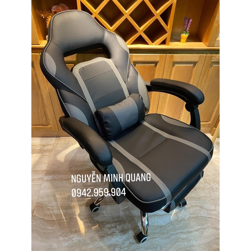 Ghế Gaming Da Pu Ngã Lưng ( Massage Gối Rung ) | BigBuy360 - bigbuy360.vn