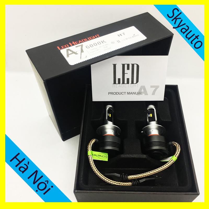 Bộ 2 đèn LED HEADLIGHT FLIPCHIP A7 chân H4 cho xe ô tô