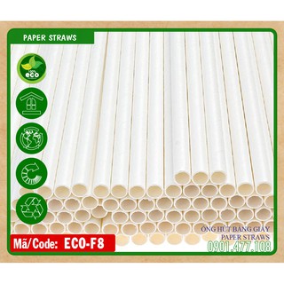 Ống hút giấy uống sinh tố (1000 cái/đơn)
