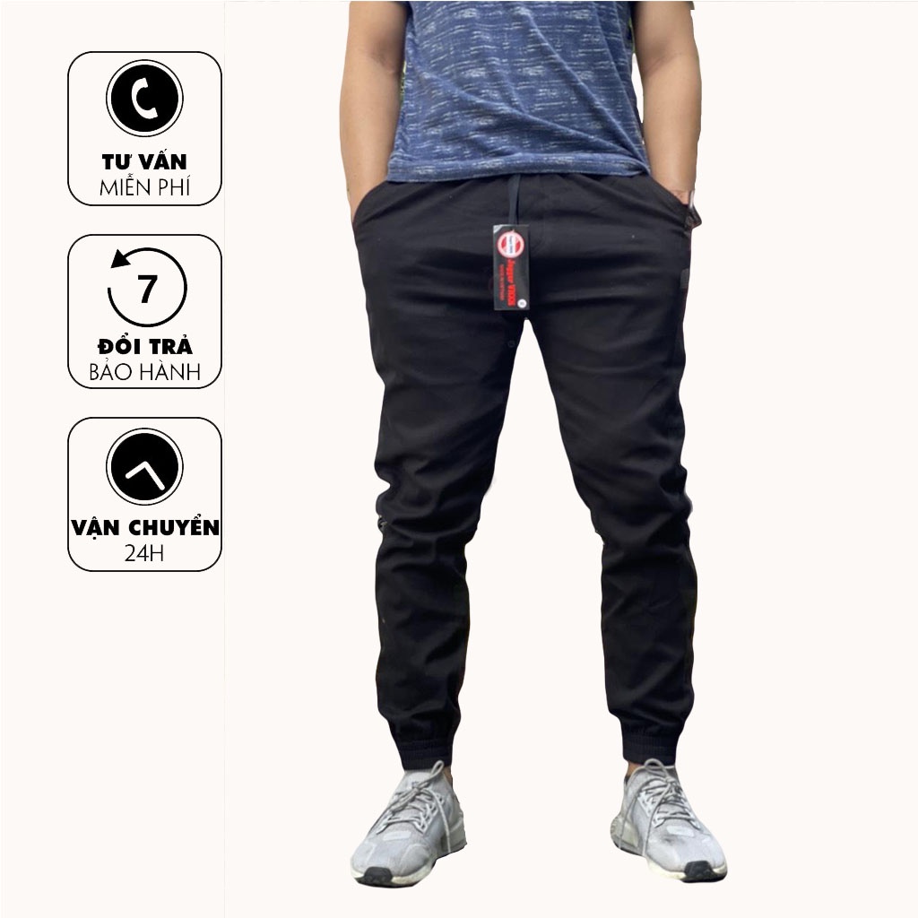 Quần Jogger Bo Gấu, Quần Kaki Nam Nữ Ôm Dáng - Chất vải Cao Cấp, Bền Màu CP04