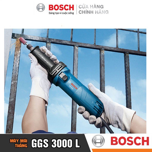 [CHÍNH HÃNG] Máy Mài Thẳng Bosch GGS 3000 L (6MM-300W), Giá Đại Lý Cấp 1, Bảo Hành Tại Các TTBH Toàn Quốc