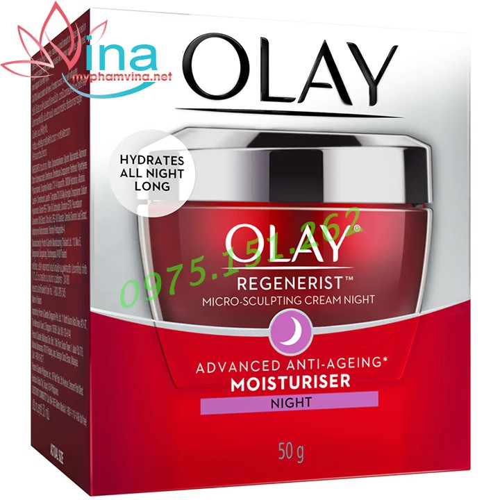 KEM DƯỠNG DA CHỐNG LÃO HÓA BAN ĐÊM OLAY REGENERIST MICRO-SCULPTING CREAM (50G)