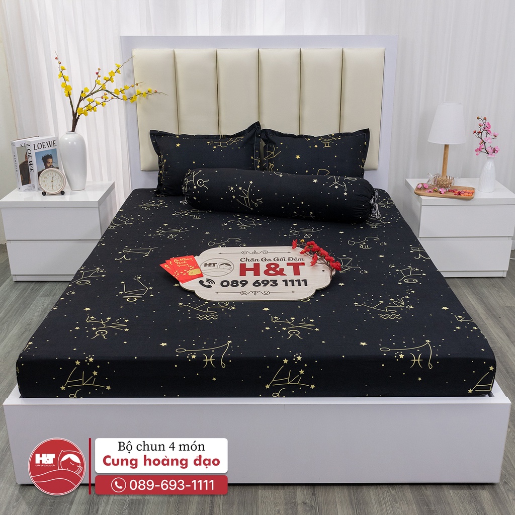 Bộ 4 Món Ga Gối Kèm Vỏ Ôm Cotton polly Họa Tiết Siêu Xinh | BigBuy360 - bigbuy360.vn