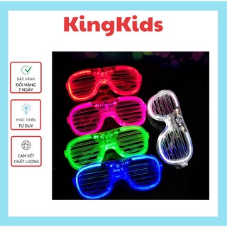 Kính mắt đồ chơi gắn đèn led phát sáng nhiều màu sắc vui nhộn cho bé Master Kids