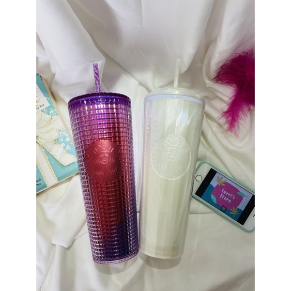 Ly Starbucks Cold Cup Bling 24OZ  - Kèm tặng túi đựng ly 100% Handmade