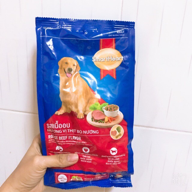 Thức Ăn Cho Chó SmartHeart Gói 400g Dành Cho Chó Trưởng Thành Vị Thịt Bò Nướng Bổ Sung Dầu Cá - Bobo Pet Shop Hà Nội