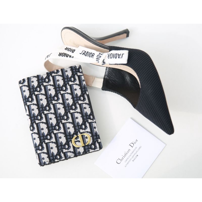 Ví đựng hộ chiếu vải CD xanh fullbox