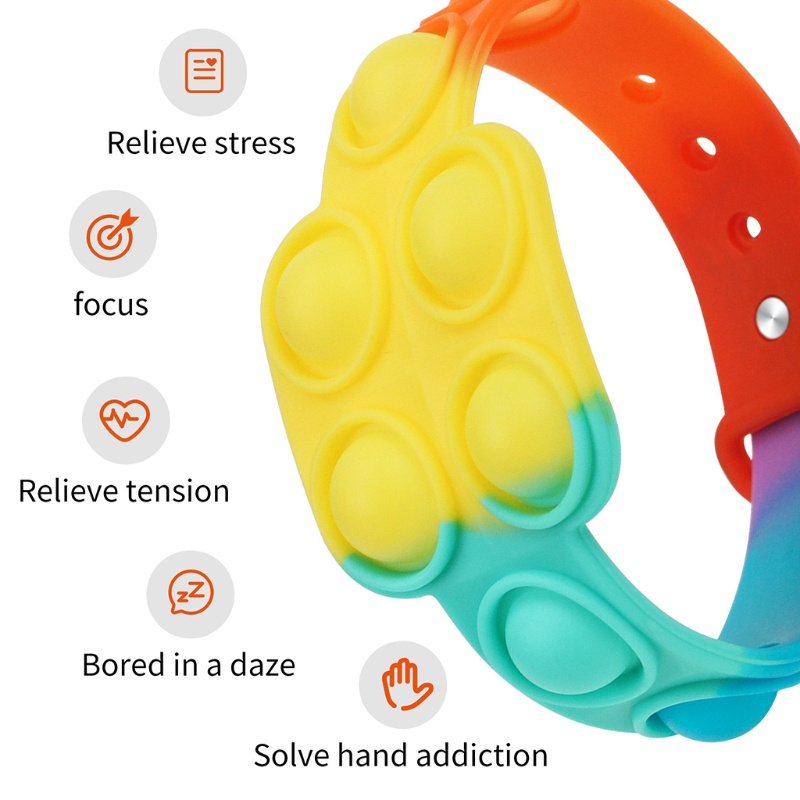 Vòng Tay Đồ Chơi Mềm Chống Áp Lực 10 &quot;Có Bong Bóng