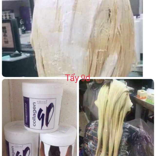 Bột Tẩy Tóc Cao Cấp KARSEELL - Bột Tẩy Tóc 9D Collagen Kyana 500gram (Thuốc Tẩy Tóc  Rửa Màu)