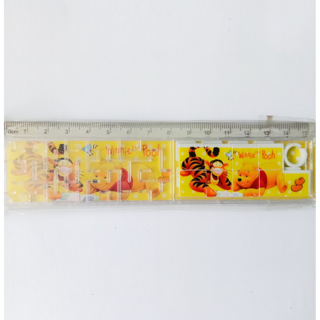 Thước kẻ 15cm, 20cm kèm trò chơi xếp hình và mê cung vui nhộn