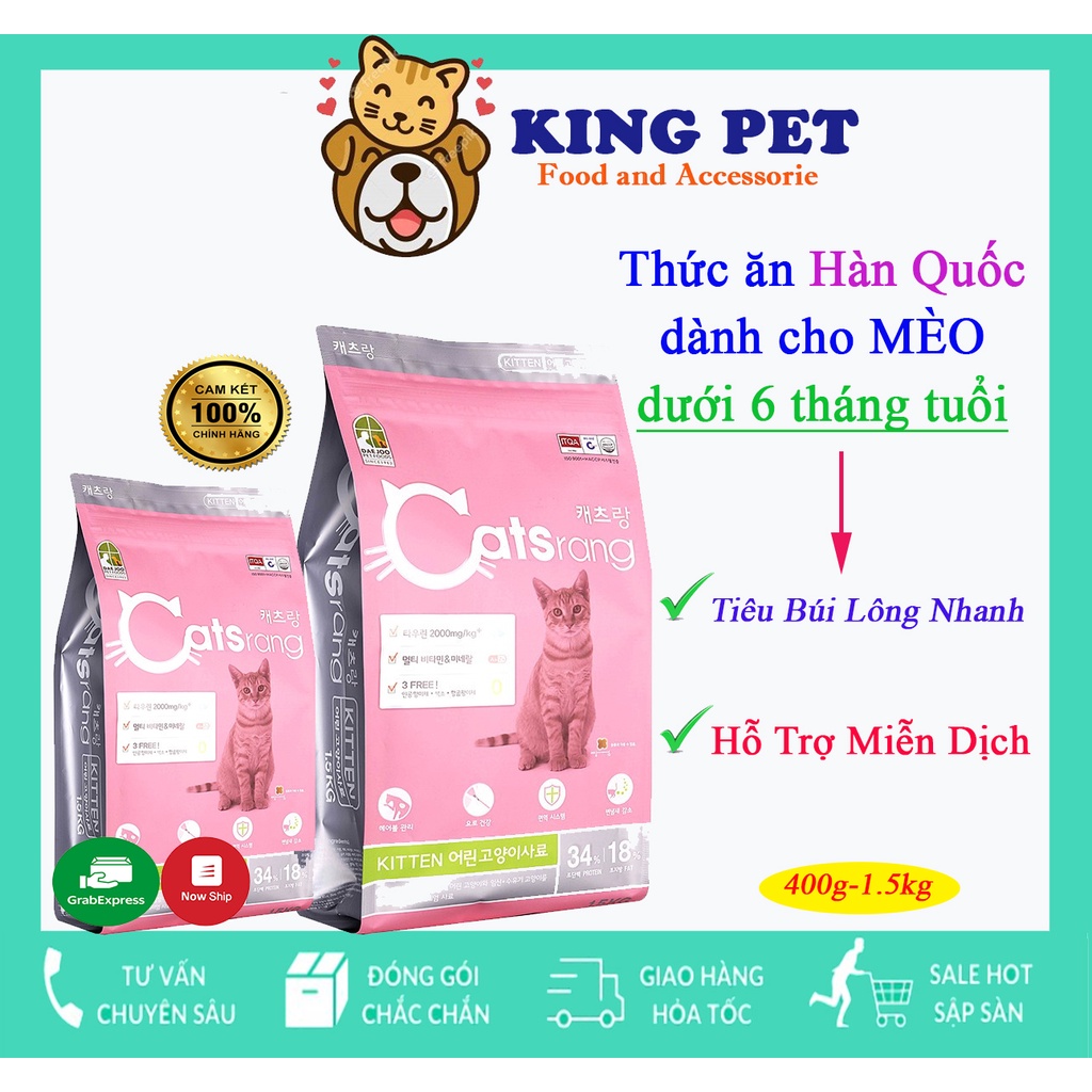Thức ăn cho mèo con Catsrang Kitten Hàn Quốc (400g - 1,5kg)