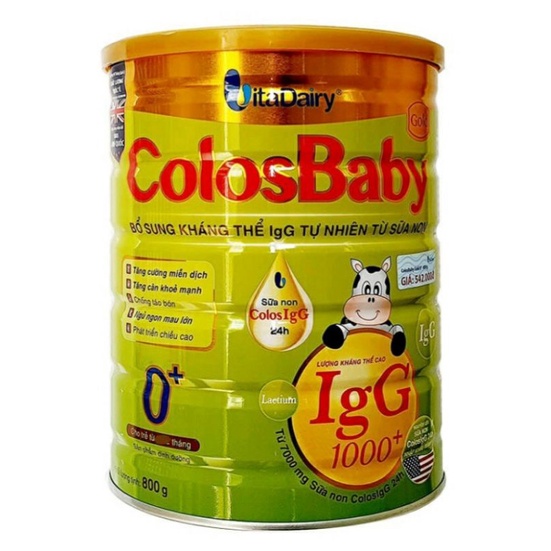 Sữa bột ColosBaby 800g Gold 1000IgG 0+ Mẫu mới Date mới nhất 2023