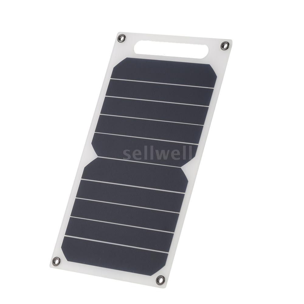 Solar Charger 10W Portable Ultra Thin Monocrystalline Silicon Solar Panel 5V USB Ports for iPhone 6s/6/Plus iPad Galaxy