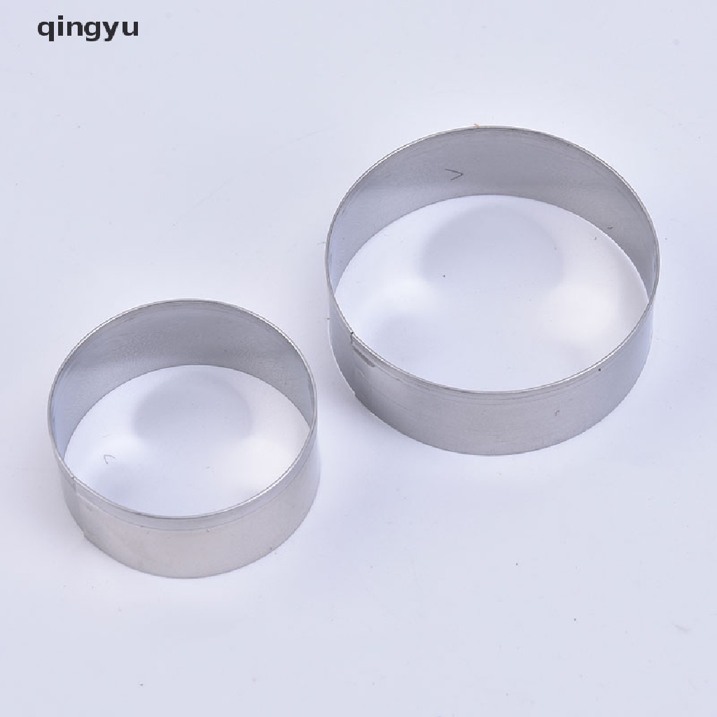 6 Khuôn Cắt Bánh Hình Tròn Bằng Thép Không Gỉ