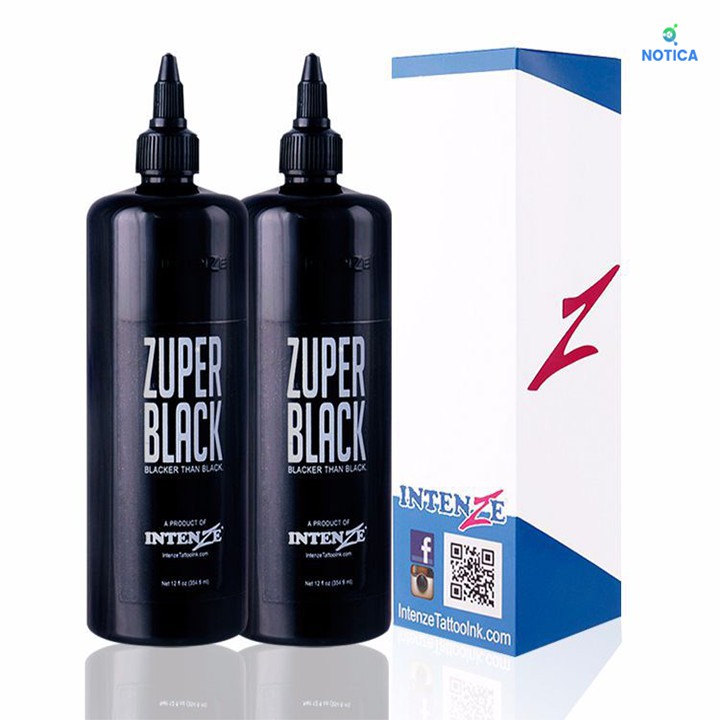 Mực xăm Black Zuper Siêu Đen - Chai 360ml