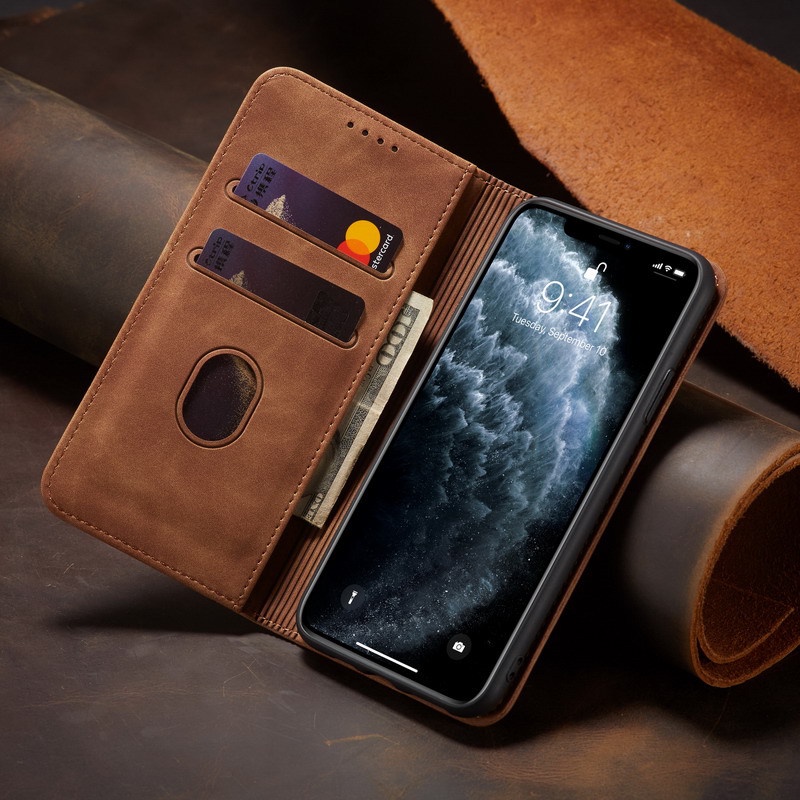 Bao da/ốp lưng nắp gập cho IPHONE 11 PROMAX 6PLUS 6SPLUS 7 8 7PLUS 8PLUS X XSMAX cao cấp, có chống xem, có ví để đồ.