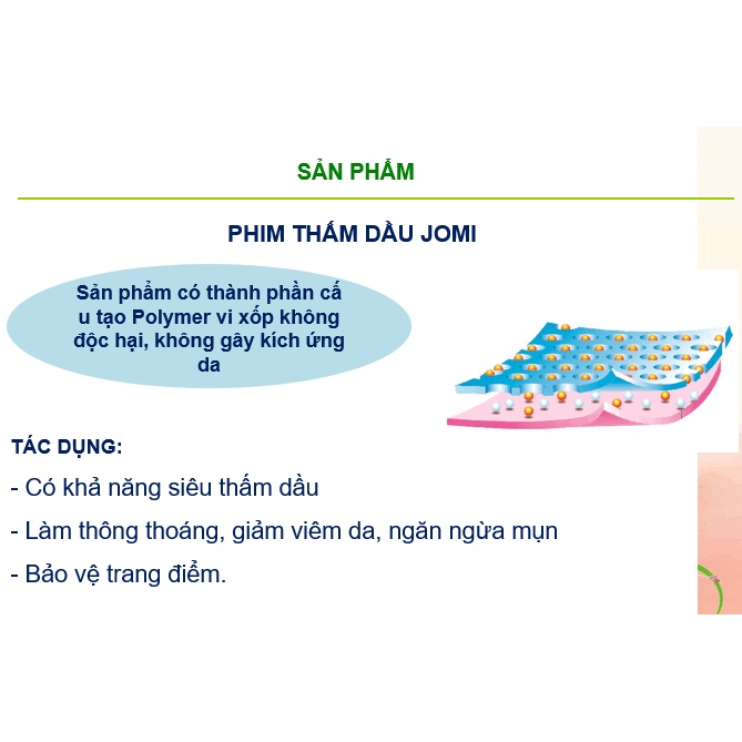 [Nhật Bản] Film thấm dầu Oil Clear Film Jomi 70 miếng/gói