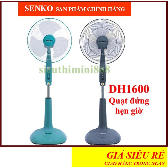 Quạt senko🚚ĐƯỢC CHỌN MÀU🚚GIAO HÀNG TRONG NGÀY🚚Quạt đứng hẹn giờ tắt senko DH1600