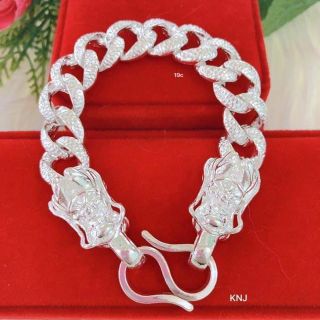 Lắc tay nam bạc ta 19 chỉ