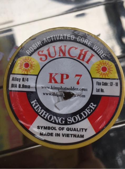 Thiếc hàn quận to solder và sunchi KP7