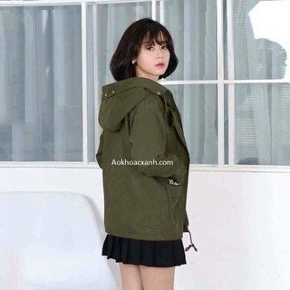 Áo khoác kaki nút đồng