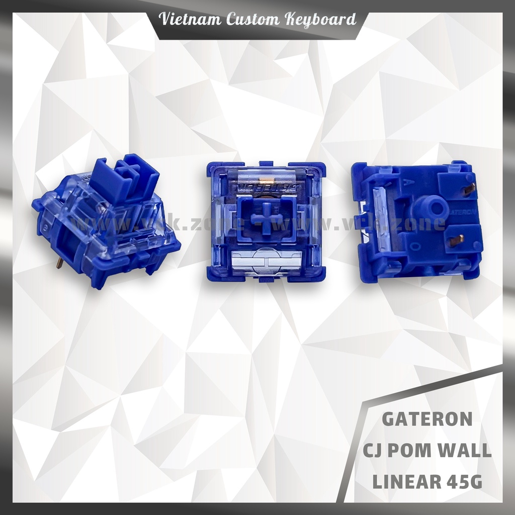 Gateron CJ Pom Switch Pre-Lubed | Linear 45g 50g | Siêu Mượt | VCK