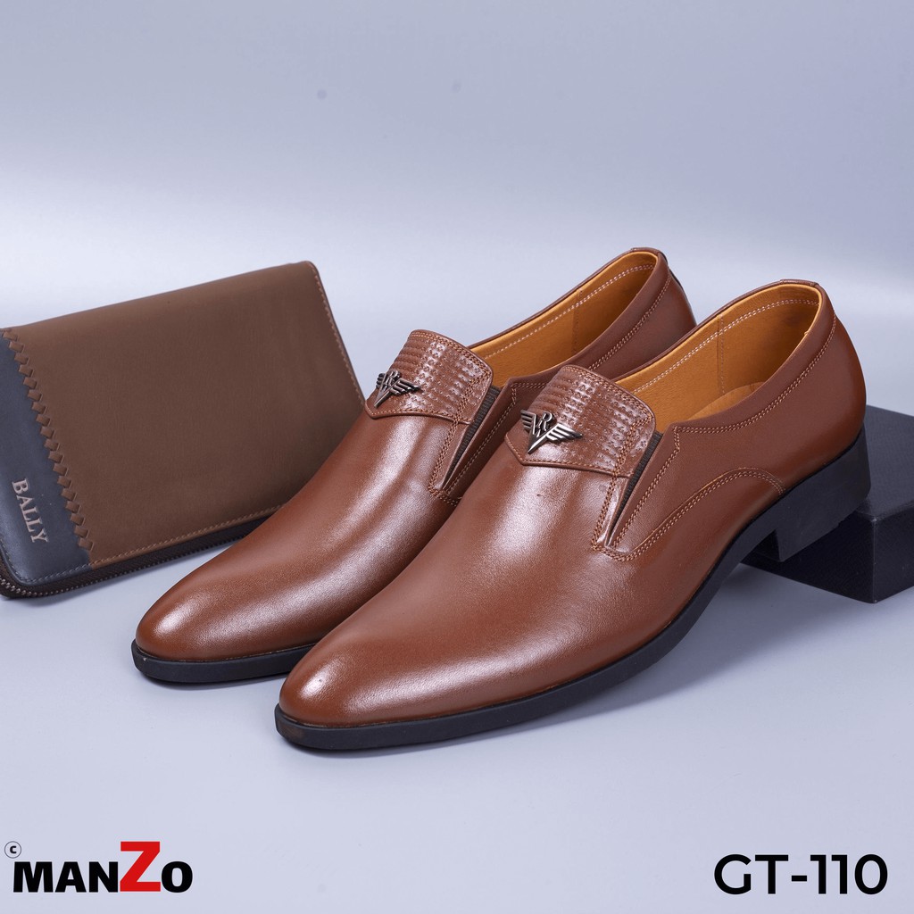 [DA BÒ THẬT] Giày da nam cao cấp dành riêng cho dân công sở - Manzo GT 110 | BigBuy360 - bigbuy360.vn