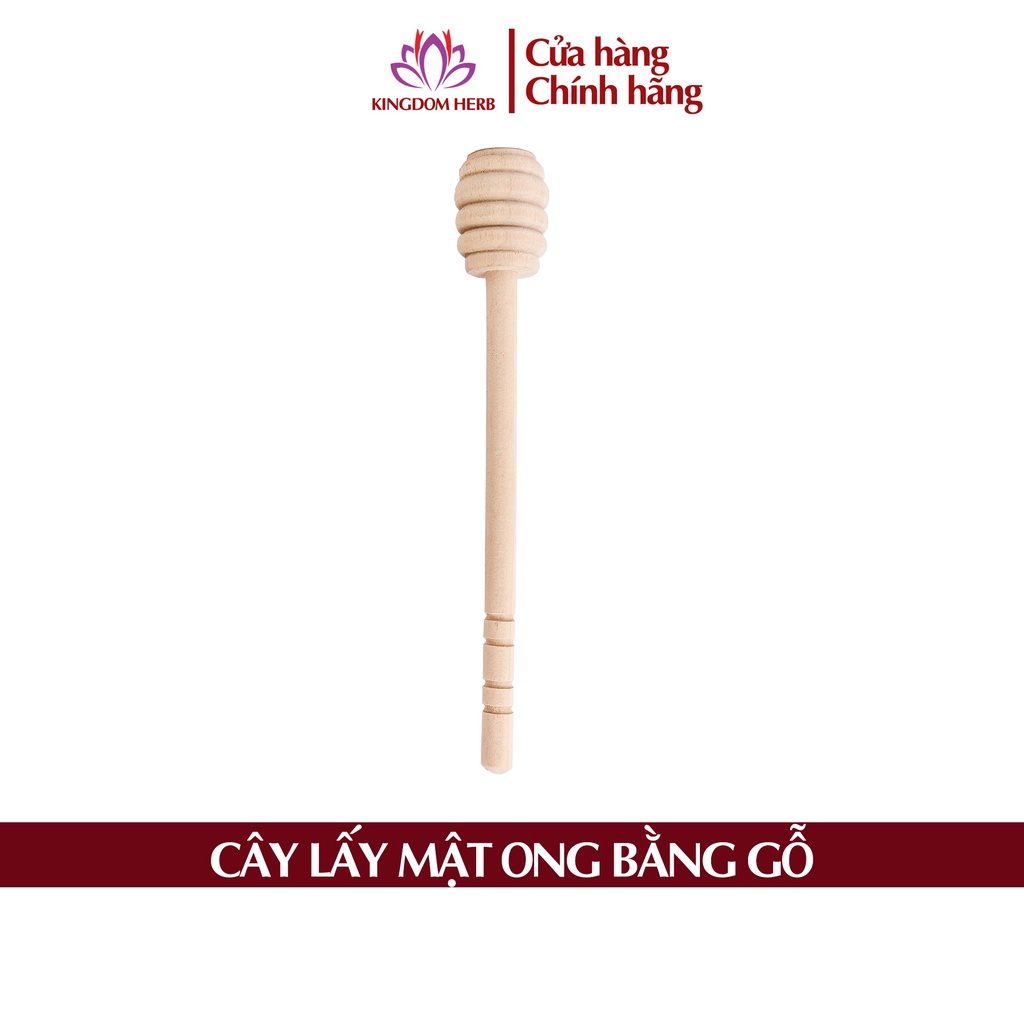 Cây lấy mật ong saffron Kingdom Herb bằng gỗ, cao cấp 15 cm