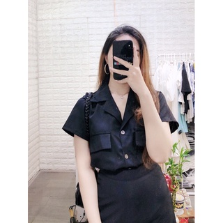SET ÁO VEST +CHÂN VÁY MIDI (KÈM ẢNH THẬT SHOP CHỤP)