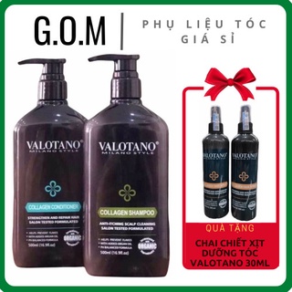 Cặp dầu gội - xả phục hồi tóc valotano 500ml