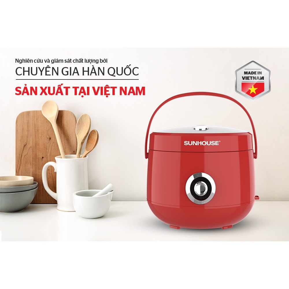 Nồi cơm điện Sunhouse shd8606r 1.8L hàng xịn đẹp bền rẻ [Hàng trưng bày rẻ có cả hàng mới