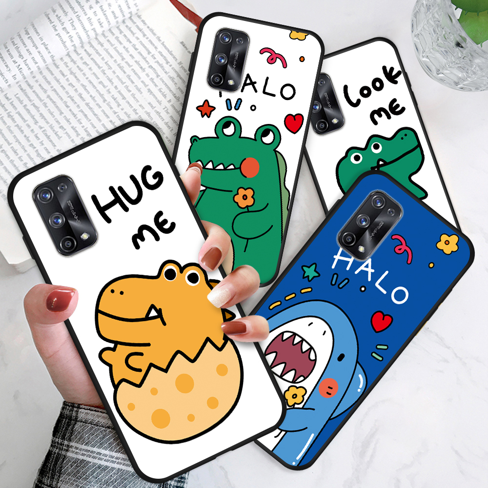 OPPO F1 Plus R7 R9 R9S R7S Pro cho Cartoon Crocodile Dinosaur Shark Phone Case Shockproof Soft Casing Silicone Matte Cases Protective Cover Ốp lưng điện thoại