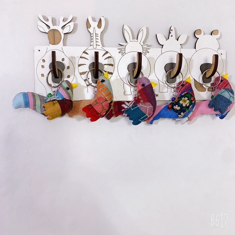 Móc khoá thổ Cẩm hình chim , treo túi , treo chìa khoá