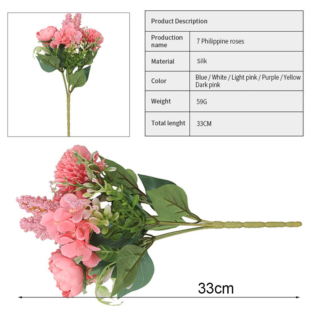 CONOPERY Hoa hồng giả cầm tay bằng lụa dùng trang trí DIY tùy chọn màu sắc