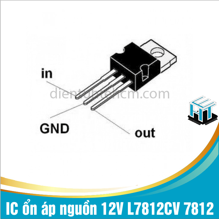 Combo 4 con IC ổn áp nguồn LDO 7812 L7812CV 12V 1.5A chân cắm TO-220