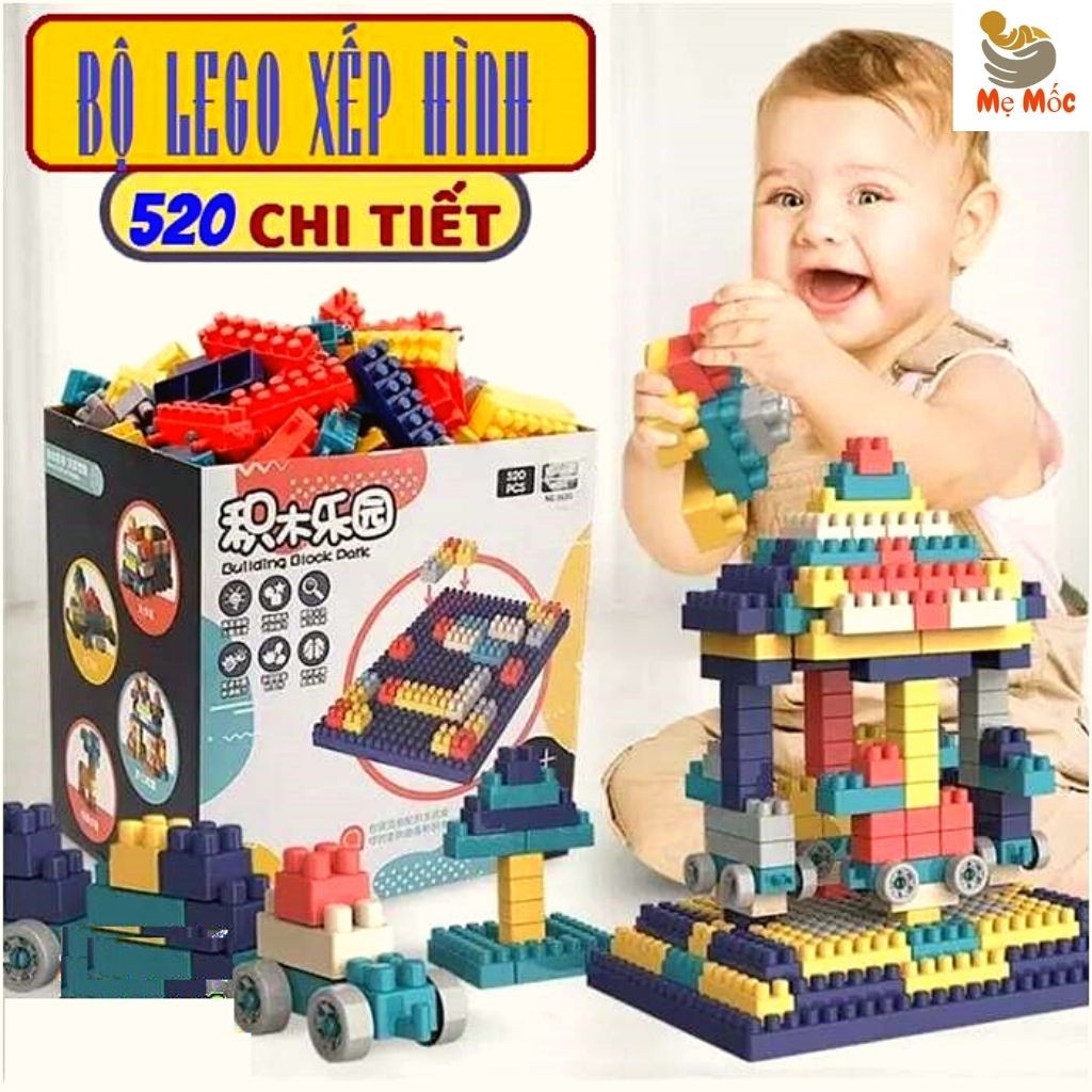 LEGO BUILDING 520 - Bộ Đồ Chơi Lego Lắp Ráp Giúp Bé Thông Minh Sáng tạo [Shop Mẹ Mốc] ,LG520