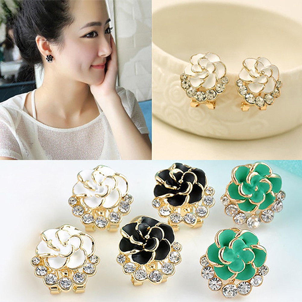 Hoa tai mặt hình hoa đáng yêu cho nữ