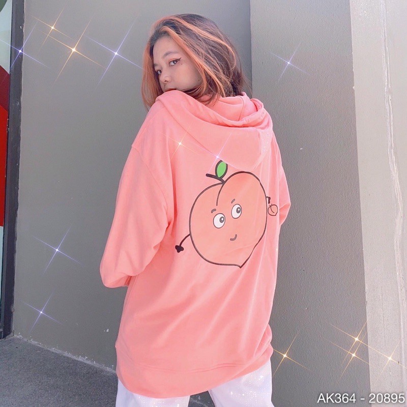 Áo Khoác Nỉ Nam Nữ Dày Dặn Form Rộng UNISEX Áo Khoác Khoá Kéo Thun Nỉ Jackets Nam Nữ in BƠ DÂU - AK3364 | BigBuy360 - bigbuy360.vn