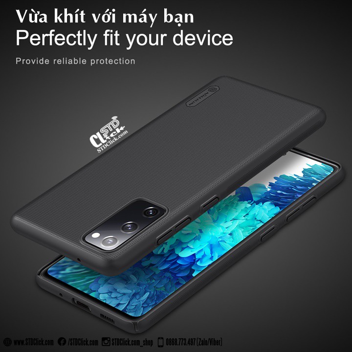 ỐP LƯNG SAMSUNG GALAXY S20 FE NILLKIN NHỰA CỨNG CHÍNH HÃNG