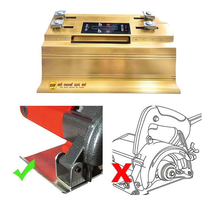 Đế máy cắt gạch cầm tay ⚡️LOẠI TỐT⚡️ Dụng cụ cắt gạch men mòi ghép góc 45 độ