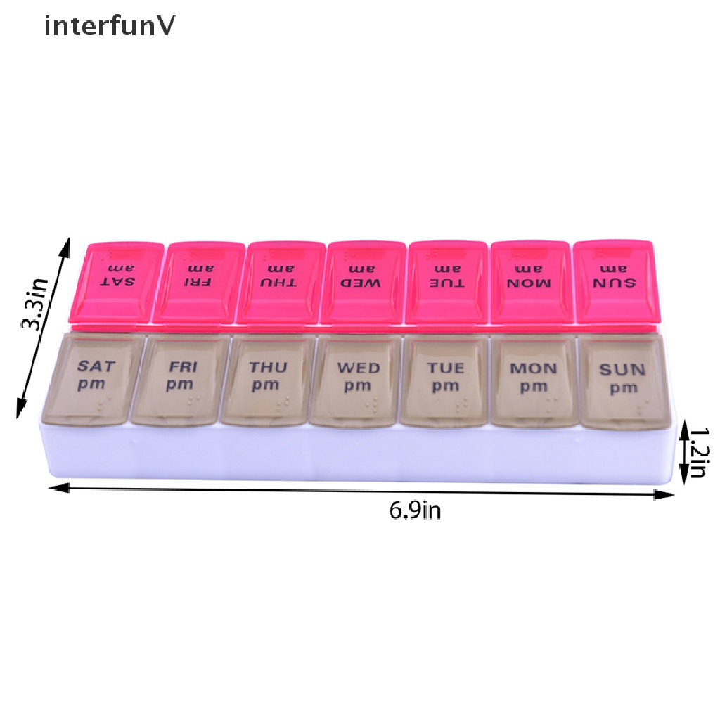 Hộp Đựng Thuốc Cỡ Lớn 7 Ngày (AM,PM) Với 14 Ngăn