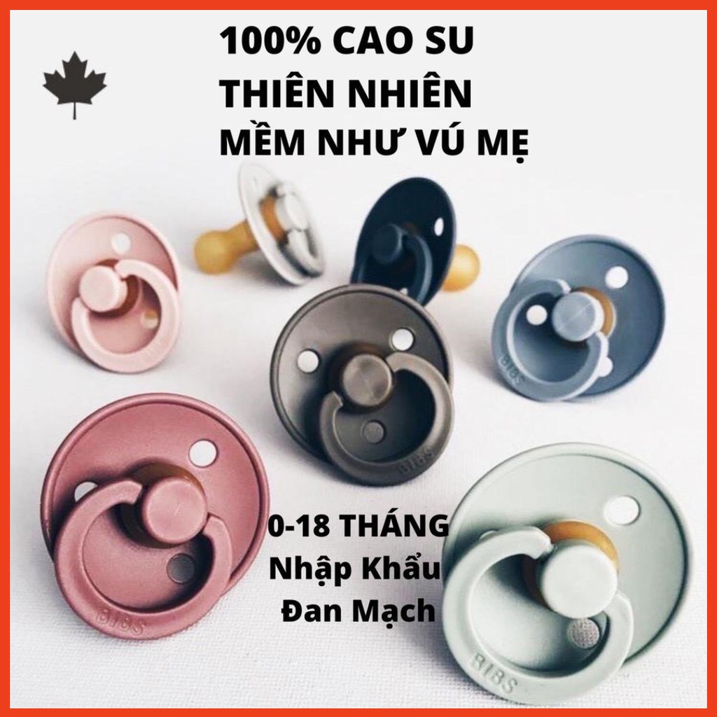 [Chính hãng] Ti Giả Bibs/ Ti Ngậm Bib Cao Su Mềm - TẶNG KÈM NẮP TRỨNG