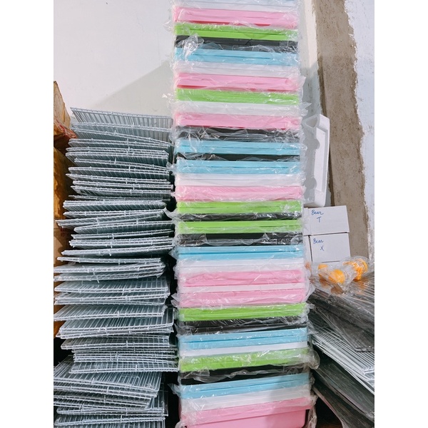 Lồng đại bigsize, lồng nuôi hamster, sóc, bọ ú. Lồng đại trống 47cm [kèm bình 60ml và chén ăn]