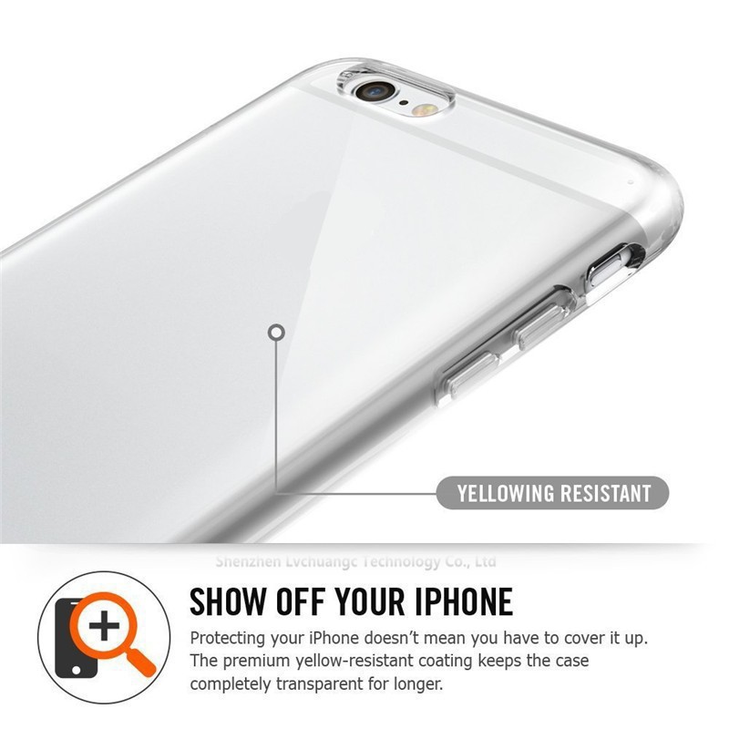 Ốp lưng nhựa dẻo trong suốt siêu mỏng cho IPhone 5S 6s 7 8 Plus X XR XS Max 11 Pro