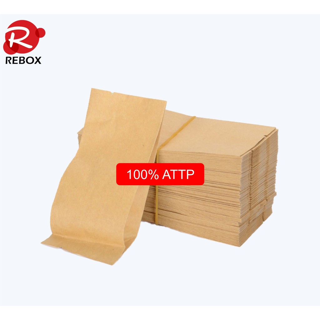 Túi giấy đựng bánh mỳ giá rẻ - Combo 100 túi đựng thực phẩm 35x12x5 cm