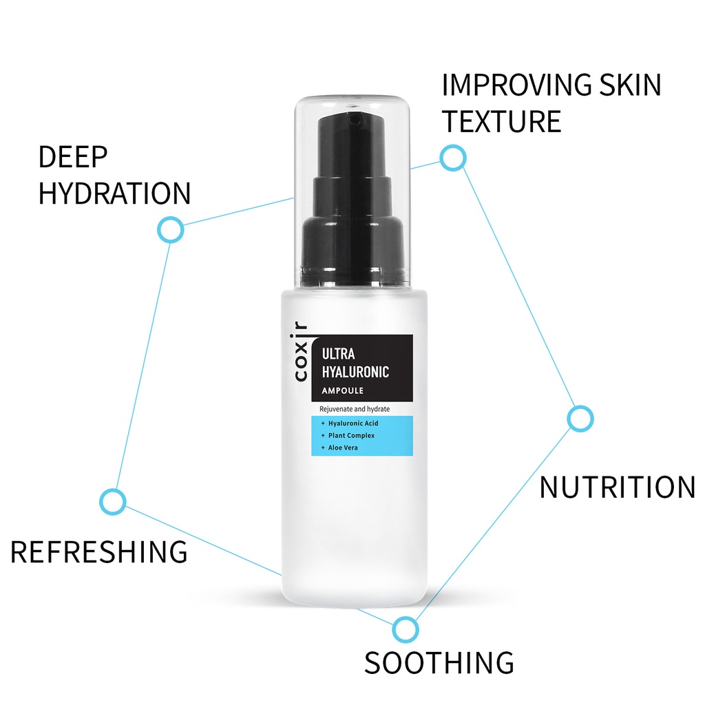 Tinh Chất Ampoule/Serum Hyaluronic 50ml Siêu Dưỡng Da