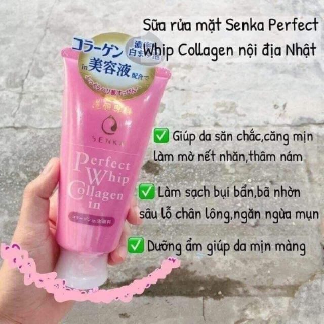Sữa rửa mặt Collagen Nhật bản